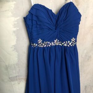 Royal blue prom dress